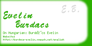 evelin burdacs business card